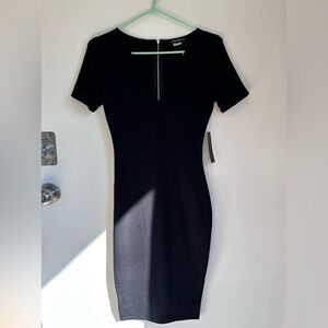 Fitted black office dress from Winners